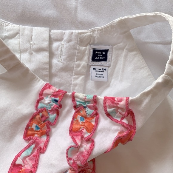 Janie and Jack white tank top, size 18-24 months - Picture 3 of 7